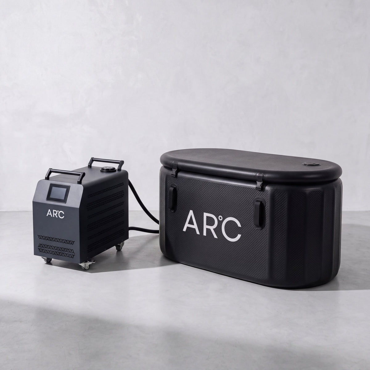ARC Lay Tub Pro Bundle with chiller, studio shot
