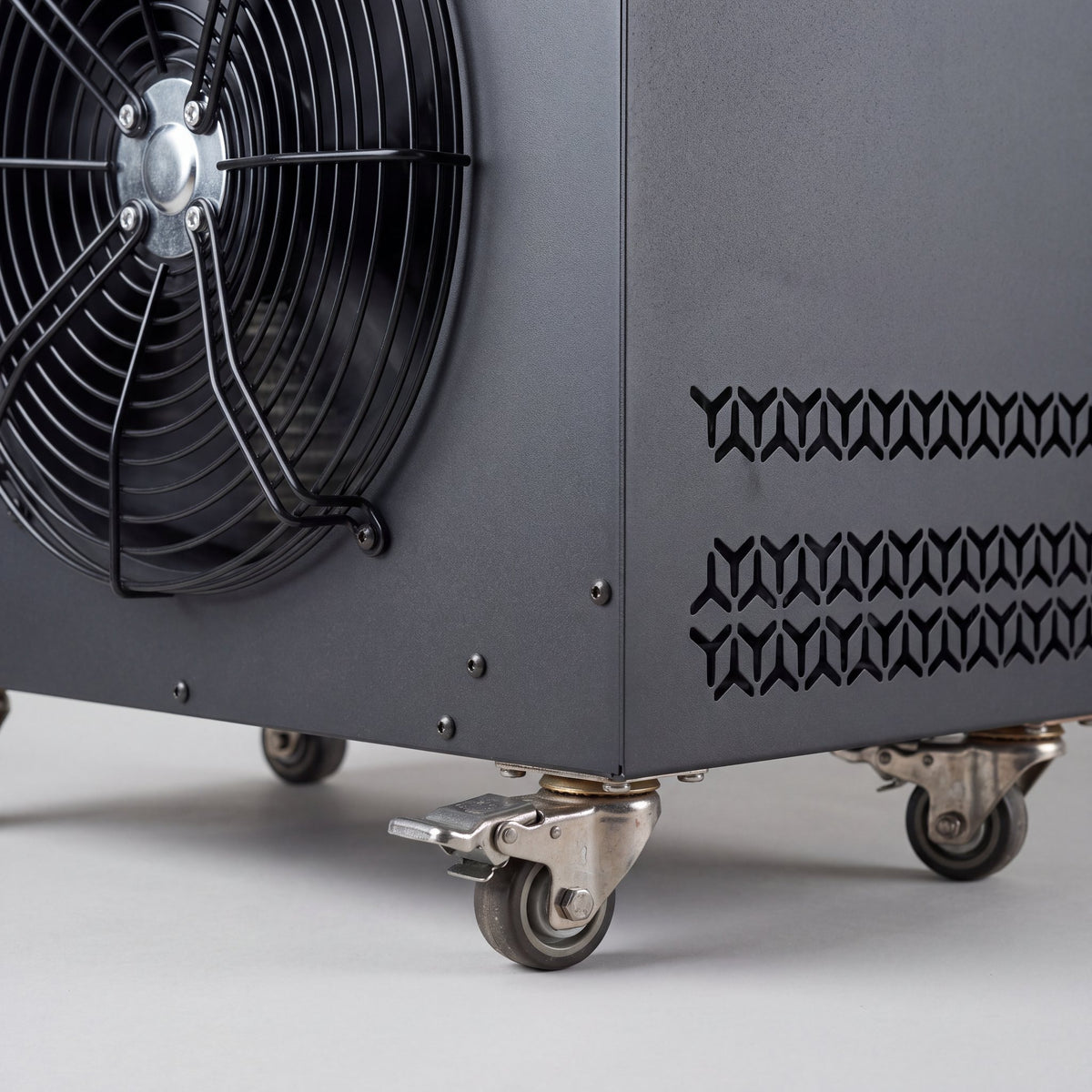 Close-up of the ARC chiller wheels and vents